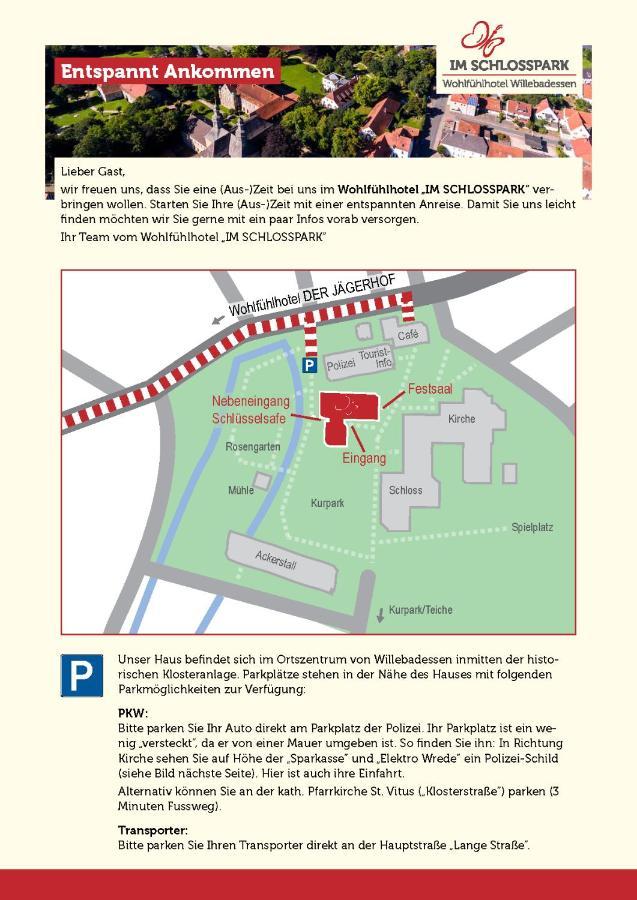 Wohlfuehlhotel Im Schlosspark - Self Checkin Willebadessen Exterior foto